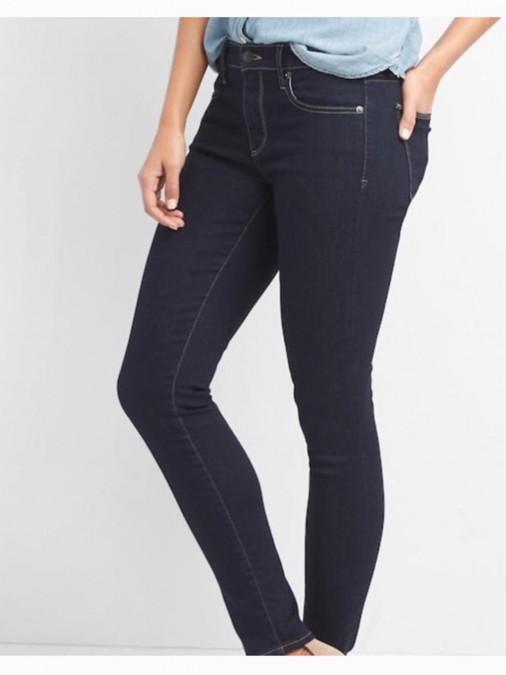 GAP Authentic 1969 True Skinny Jeans with Stretch Selvedge Denim